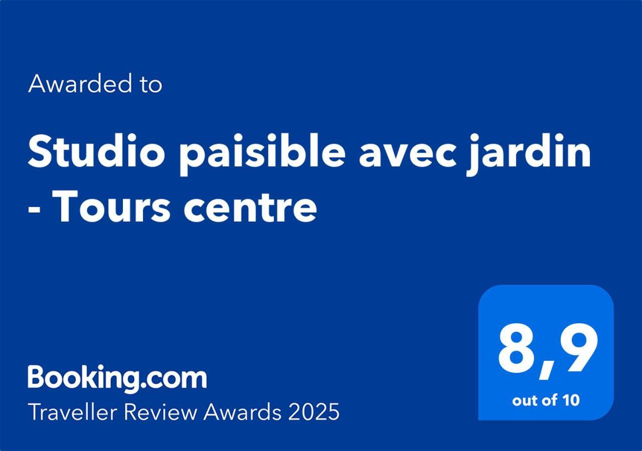 Studio Paisible Avec Jardin - Tours Centre Eksteriør bilde